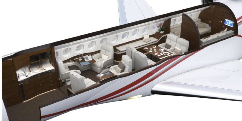 Dassault Falcon 7X impressie 1